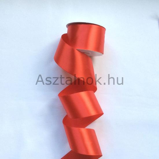 Piros szatén szalag 5 cm széles