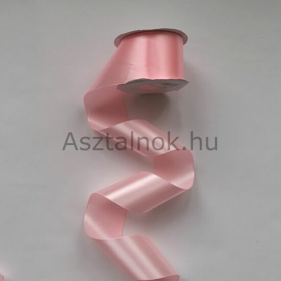 Rózsaszín szatén szalag 5 cm