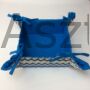 Kép 2/2 - Cikk-cakk textil kenyérkosár kék